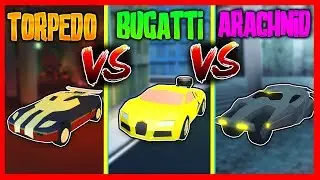TEST DE VELOCIDAD BUGATTI vs TORPEDO vs ARACHNID en JAILBREAK - Roblox