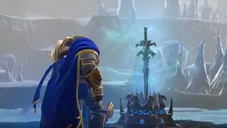 Arthas takes up Frostmourne and kills Mal'ganis (Reforged)