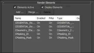 Как прописать одновременно путь сохранения всем рендер элементам в 3ds max