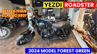 Yezdi Roadster 2024 Model Forest Green | Roadster | Better Than Classic 350?