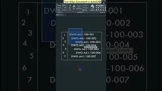 Align Text in One Click 😍In AutoCAD 