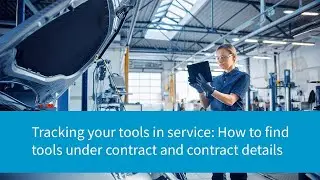 Where Is My Tool: How to find tools under contract and contract details