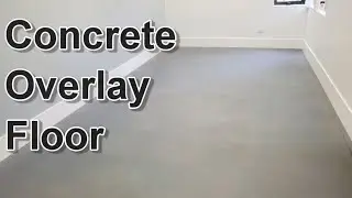 Concrete Overlay (microtopping) process step by step (prep, overlay install, dye, sealer)