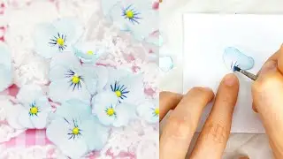 How I make pansies from foamiran 