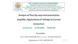 LICA II Dual  Instrumentation Amp , Applications of Voltage to Current Converters II 21-09-20 II