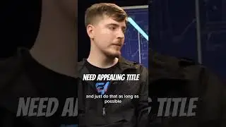#shorts Mr BEAST explain Youtube algorithm