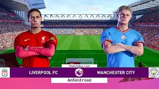 BIG Match - Liverpool vs Manchester City - Premier League 2022/23 - PES 21 Gameplay