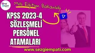 KPSS 2023 MEB SÖZLEŞMELİ MİNİMUM PERSONEL ATAMA PUANLARI