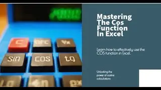 Cosine formula in Excel || How to use Cos Function in Excel ?