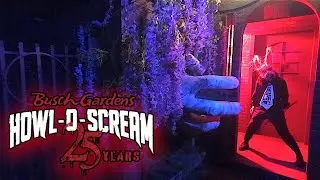 Busch Gardens Tampa Howl-O-Scream 2024 | All 5 HAUNTED House Walkthrough