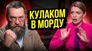 Герман Стерлигов угрожает ведущей ударом 
