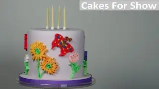 Making a quilling effect on cake
