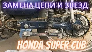 Replacing the chain and sprockets on a Honda Super Cub