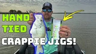 CRAPPIE fishing with HAND TIED jigs