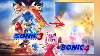 Making the Ultimate Sonic Movie 4 Poster! (It looks real!) #42