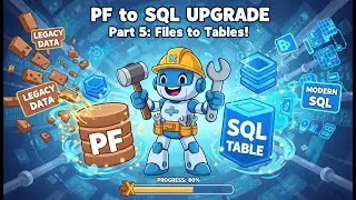 Modernize RPG400 to RPG ILE FREE and PF to SQL - 5 - Upgrade Physical Files to SQL Tables