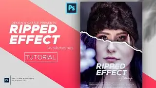 How to Create Ripped Paper Portrait Effect |  Torn Paper Effect |photoshop tutorial 2022