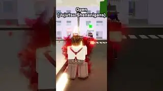 Sukuna In Jujutsu Shenanigans VS Realm Rampage #roblox #jujutsukaisenroblox #realmrampage #shorts