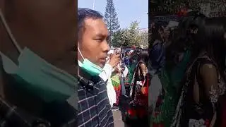 थारु समुदायको नयाँ वर्ष माघिका अवसरमा निकलिएकाे र्यालि #nepalculture #npl #माघि