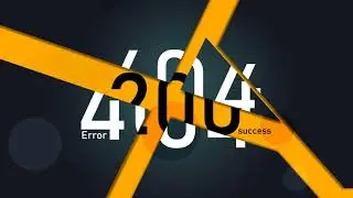 Animated transition from Error 404 to 200 OK