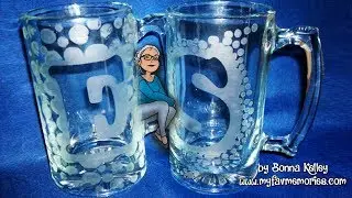 How to do Glass Etching with Vinyl | Etched Mug (2017)