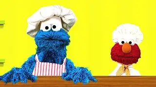 Sesame Street Alphabet Kitchen Elmo & Cookie Monster!!
