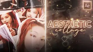 aesthetic collage slide on after effects