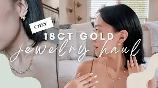 OBY Jewelry Haul & Review | 18ct Gold Vermeil Ethical Jewelry
