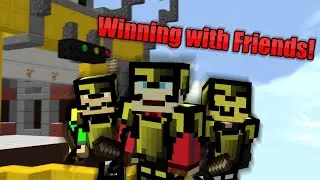 Winning  bedwars with my friends