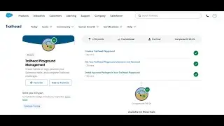 Install Apps and Packages in Your Trailhead Playground | Trailhead Playground Management | Trailhead