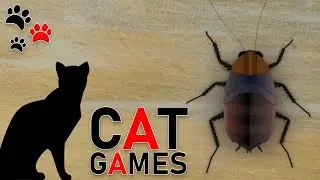 Cat Games Catching Bugs On The Screen | Cat Videos