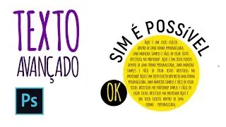 ✅ COMO INSERIR TEXTO EM UM OBJETO OU CONTORNO no Photoshop CC 2018 - Texto dentro de objetos.
