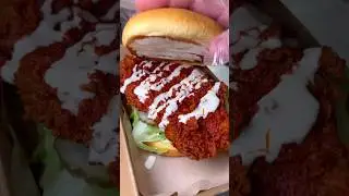 NASHVILLE HOT CHICKEN SANDWICH !! #shorts