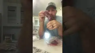 How to cook fresh venison for breakfast with cantaloupe from the garden
