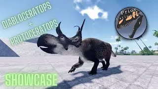Diabloceratops + Protoceratops Showcase - Prior Extinction