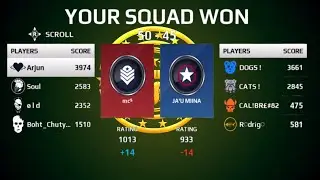 Modern combat 5 / SB vs JA'U MIING, GG😍, NEW PLAYERS ? Gameplay by 🤗 Arjun.