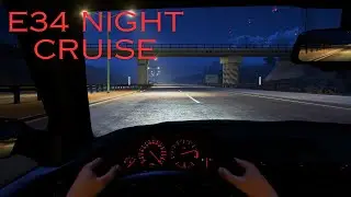 e34 M5 Vibing at Night - Top Speed