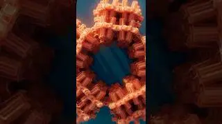 Looping Animation made with Geometry Node in Blender #shorts #fyp #3d #cg #art