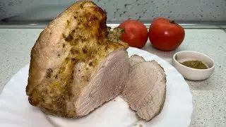Свиная шейка в пивном маринаде. Рецепт не сложный, но очень эффектный!