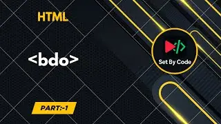 HTML | bdo tag | Basic Code | 2025