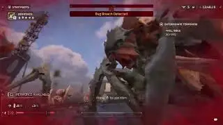 Helldivers 2 getting jumped by terminids