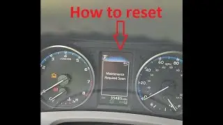 How to reset Maintenance required message on Toyota Rav4