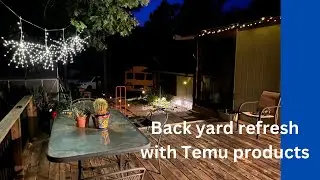 Reviewing Solar Items from Temu - Backyard Makeover