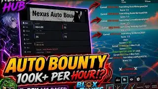 AUTO BOUNTY FARMING SCRIPT!? 😈 Nexus Hub (T-Rex M1) | Blox Fruits