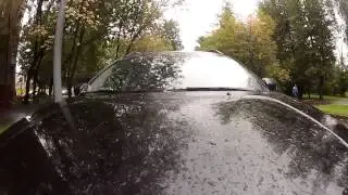 Rain Puddles Moscow/ gopro Volvo XC90 Лужи