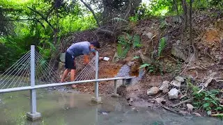 [Full] I built a mini concrete bridge in the rainforest | 熱帯雨林に小さなコンクリート製の橋を作りました