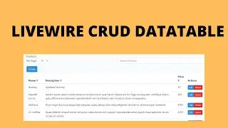Livewire Crud Datatable