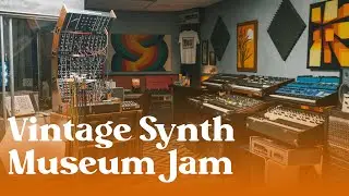 Vintage Synth Jam at Vintage Synthesizer Museum with CS80, TR808, MiniMoog