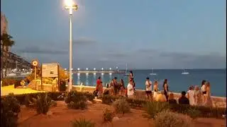 "Evening Style Blues Band" на берегу моря Испании в Кальпе
