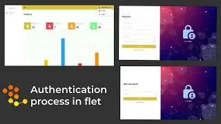 Dashboard Interface with Graph and cards in python with Flet (Part 10)